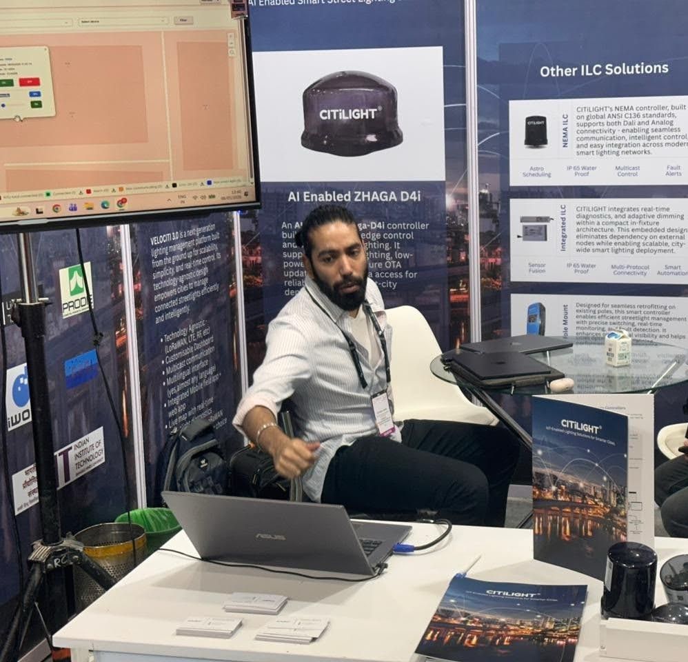 The CitiLight stand at a trade show